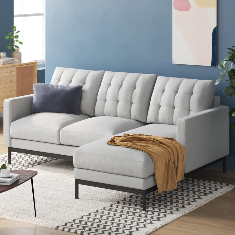 Thompson 2-Piece Upholstered Sectional. Image via Wayfair.