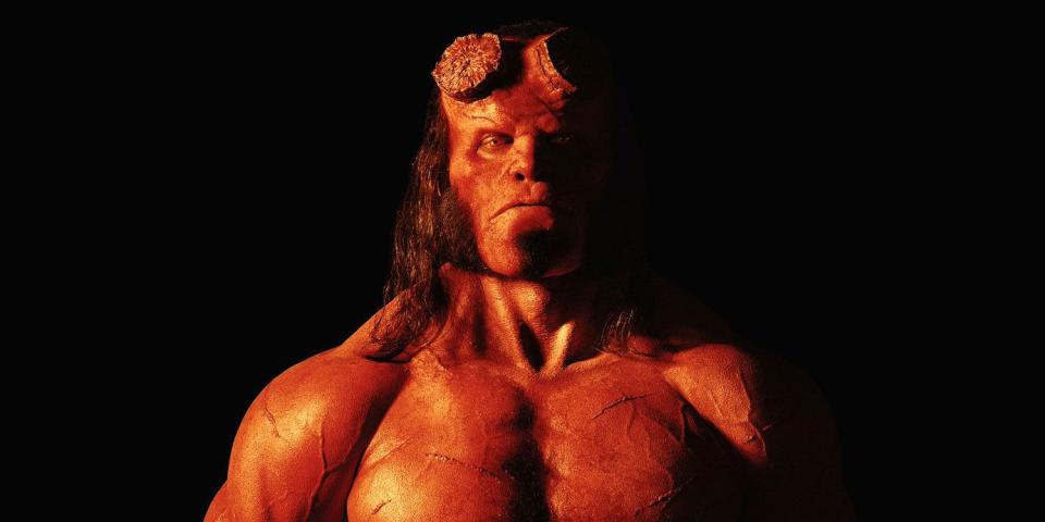 Hellboy poster shows his demonic side