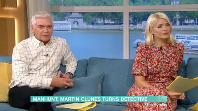 Phillip Schofield then stepped in to apologise for his guest's swearing (Photo: ITV)