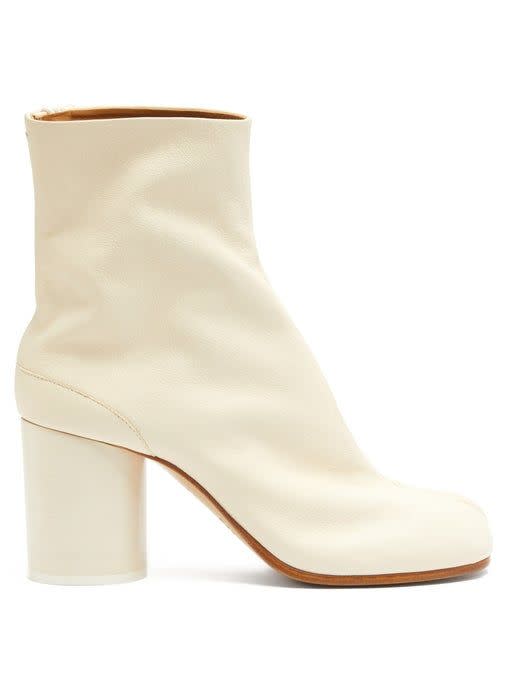 Tabi Split-Toe Vintage-Leather Ankle Boot