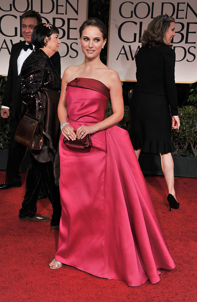 Natalie Portman, 69th Annual Golden Globe Awards, 2012 golden globes, jimmy choo