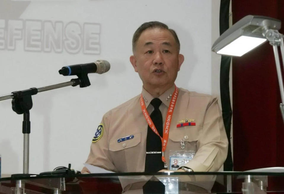 前國防部副部長、海軍司令陳永康。（圖/翻攝自國防部發言人臉書）