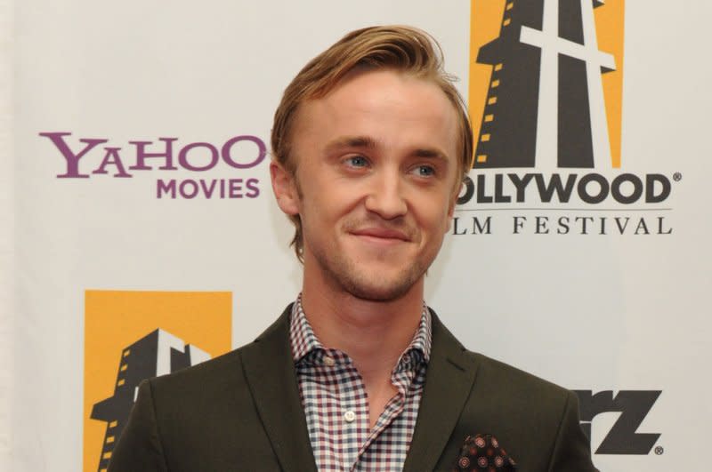 Tom Felton attends the Hollywood Film Awards Gala in 2011. File Photo by Jim Ruymen/UPI