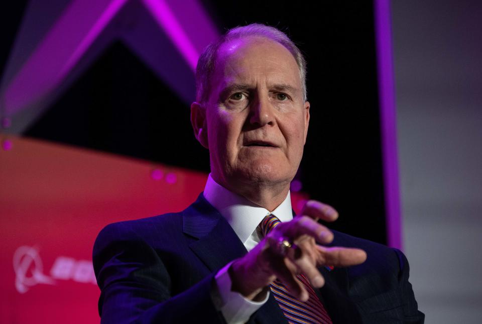 Southwest Airlines CEO Gary Kelly speaks at the annual Aviation Summit in Washington, DC, on March 5, 2020. (Photo by Nicholas Kamm / AFP) (Photo by NICHOLAS KAMM/AFP via Getty Images)
