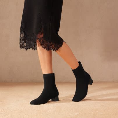 Square-toe ankle boots