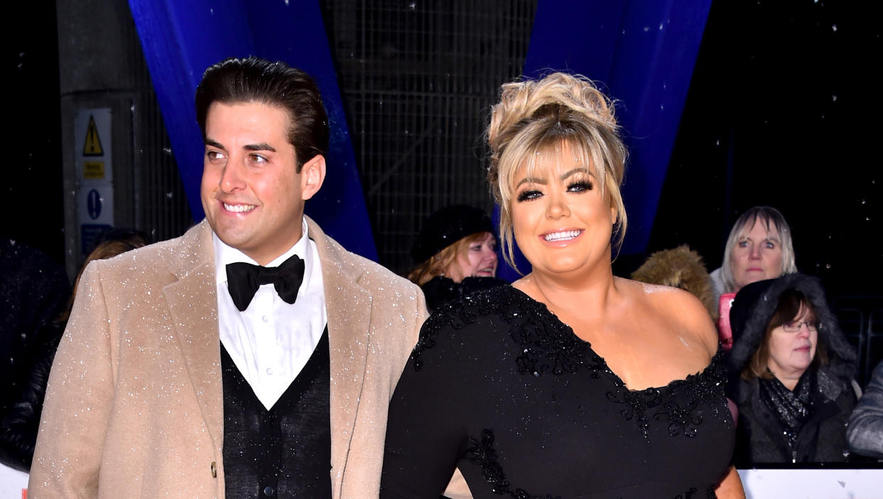 File photo dated 22/01/19 of James Argent and Gemma Collins, Argent has said his bags were thrown out of the flat he shares with Gemma Collins after he shared a video of the reality star snoring in bed. The Only Way Is Essex star told ITV's Good Morning Britain: 