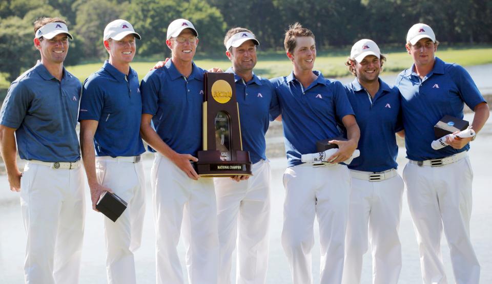 El equipo de golf de Augusta State 2011 ganó su segundo campeonato de la NCAA al vencer a Oklahoma State 3-2 en la final de match play en el campo de golf Karsten Creek en Stillwater, Oklahoma.