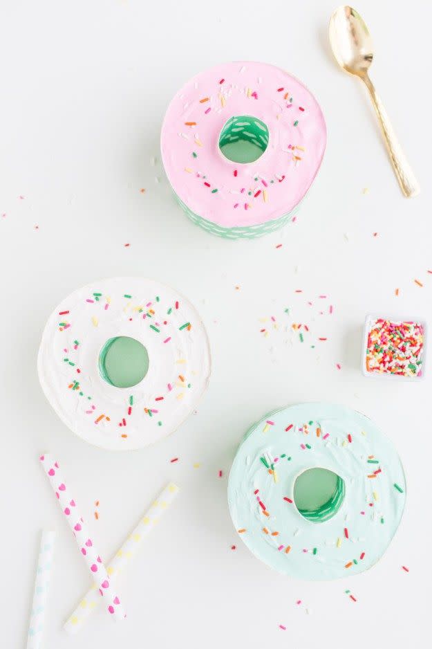 Donut Shaped Mini Ice Cream Cakes