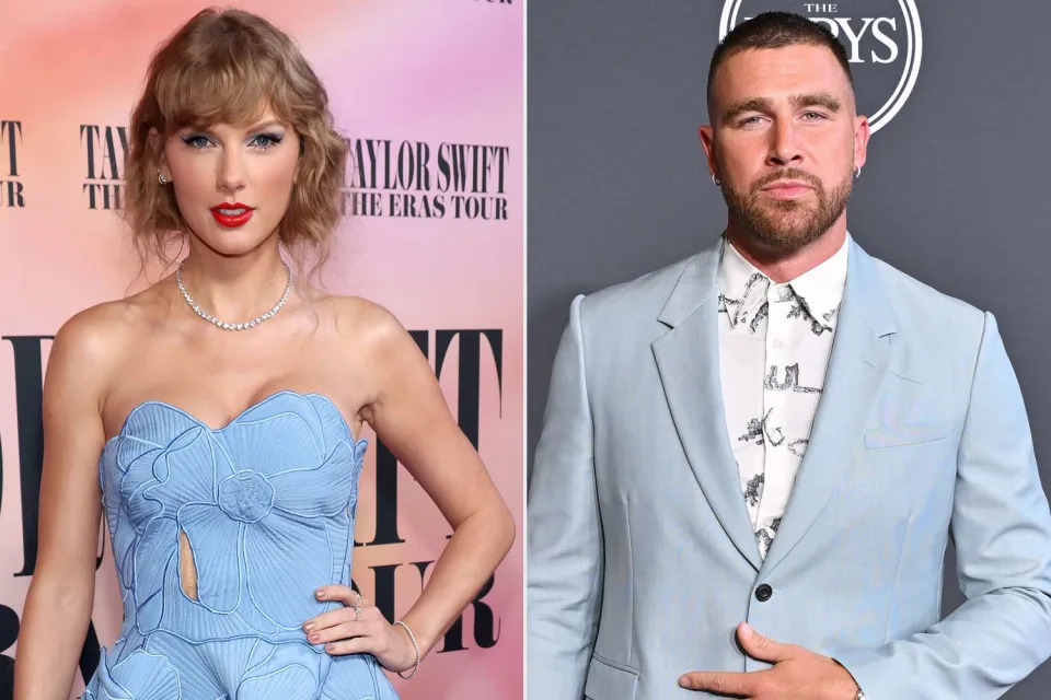 <p>John Shearer/Getty Images for TAS; Axelle/Bauer-Griffin/FilmMagic</p> Taylor Swift "had fun spending time with Travis [Kelce]" during her break between Eras Tour legs, a source tells PEOPLE.