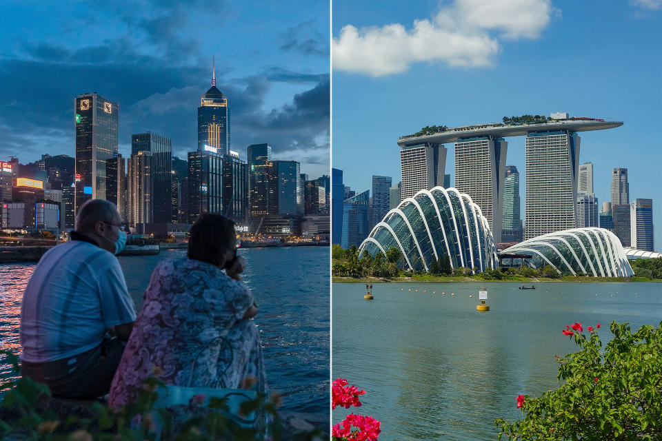 The Singapore-Hong Kong travel bubble will place minimal restrictions on travellers from both places. (PHOTOS: Getty Images)