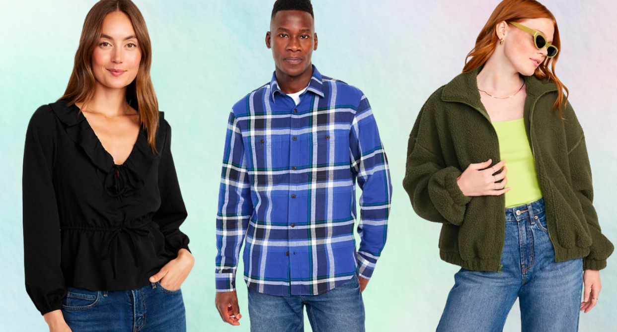 Until midnight tonight, save up to 60% on winter finds at Old Navy. Photos via Old Navy.