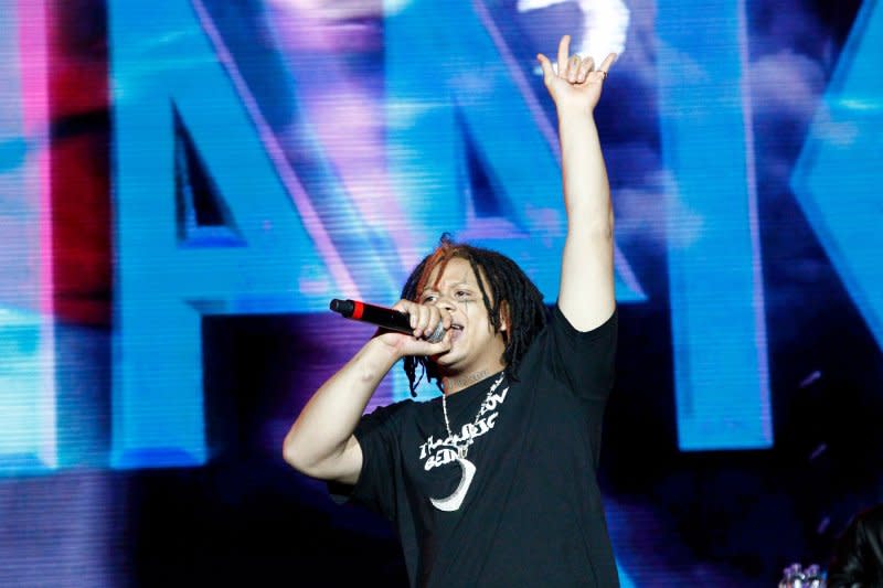 Trippie Redd performs at Day N Vegas Music Festival in 2019. File Photo by James Atoa/UPI