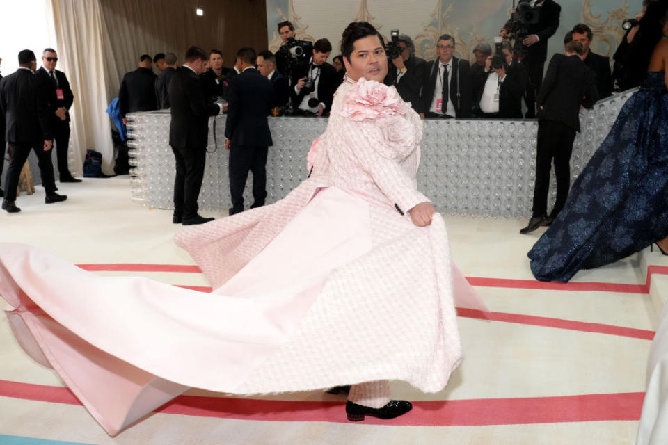 Harvey Guillén at the Met Gala