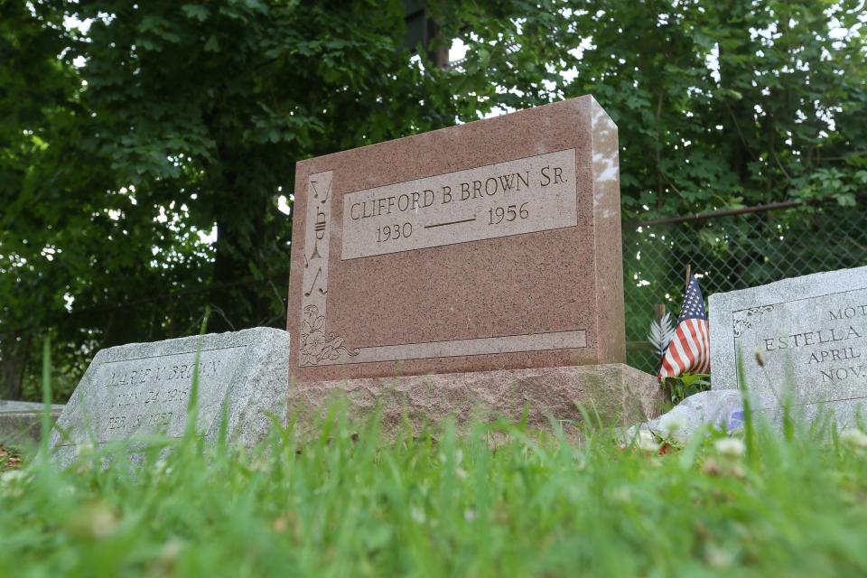 Clifford Brown's gravesite at Mount Zion Cemetery during the Clifford Brown Jazz Festival in June 2016