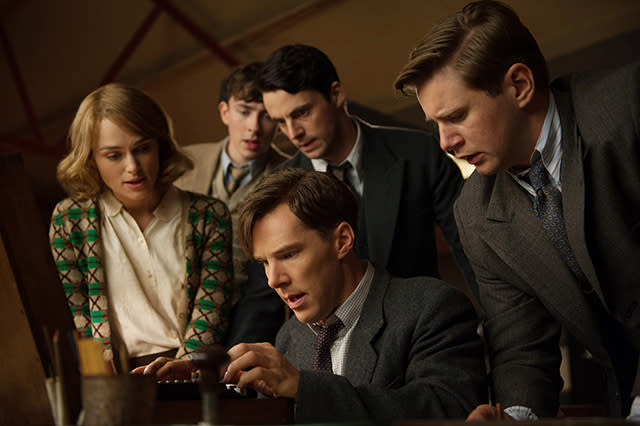 Keira Knightley, Matthew Beard, Matthew Goode, Benedict Cumberbatch, and Allen Leech star in The Imitation Game