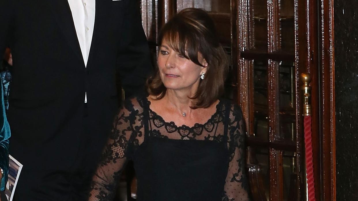  Carole Middleton leaves the Royal Variety Performance at London Palladium on November 13, 2014 in London. 