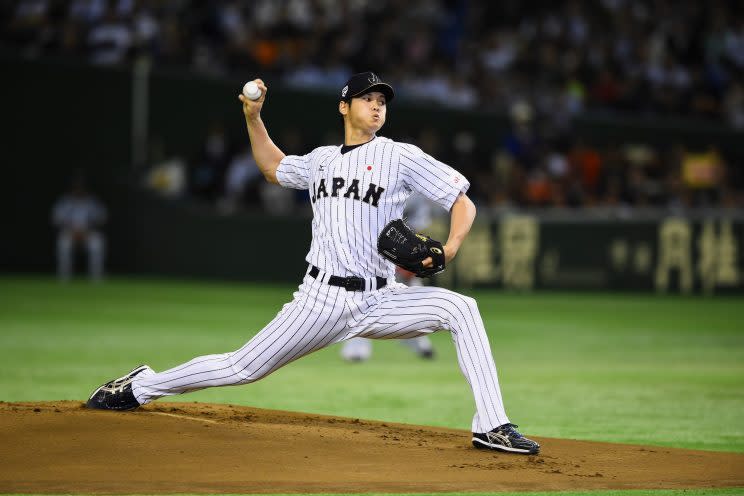 The Shohei Otani vs. MLB saga continues. (Getty Images/Masterpress)