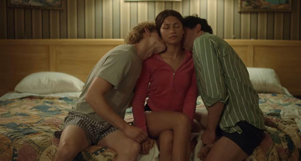 mike faist, josh o connor and zendaya in challengers