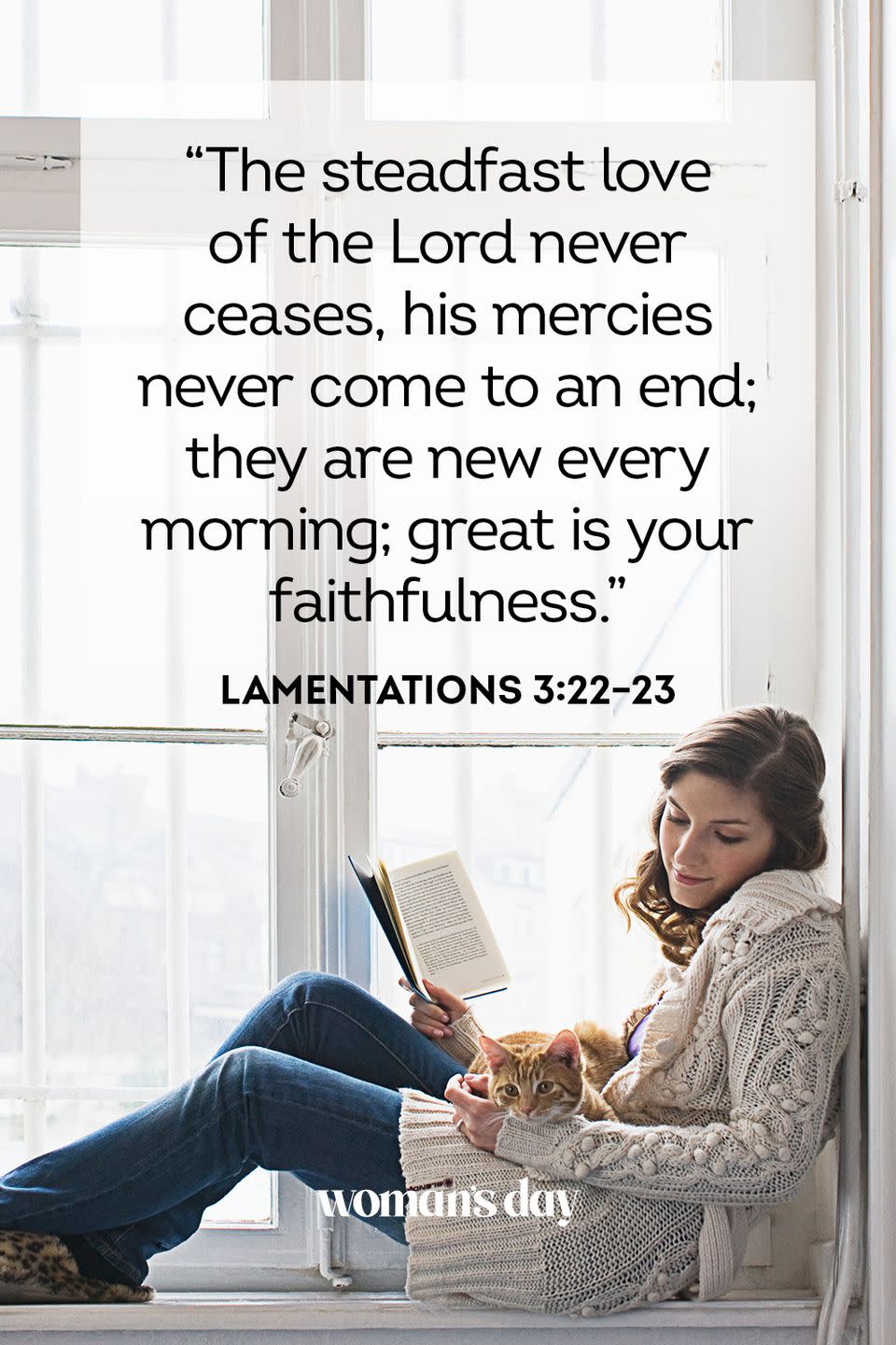 <p>“The steadfast love of the Lord never ceases, his mercies never come to an end; they are new every morning; great is your faithfulness.”</p><p><strong>The Good News: </strong>God’s comfort is renewed over and over again.</p>