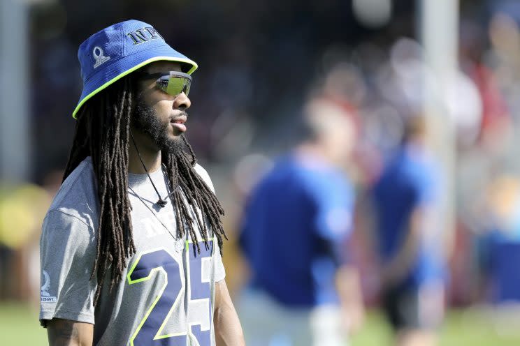 Richard Sherman says his knee injury was never a big deal. (AP)