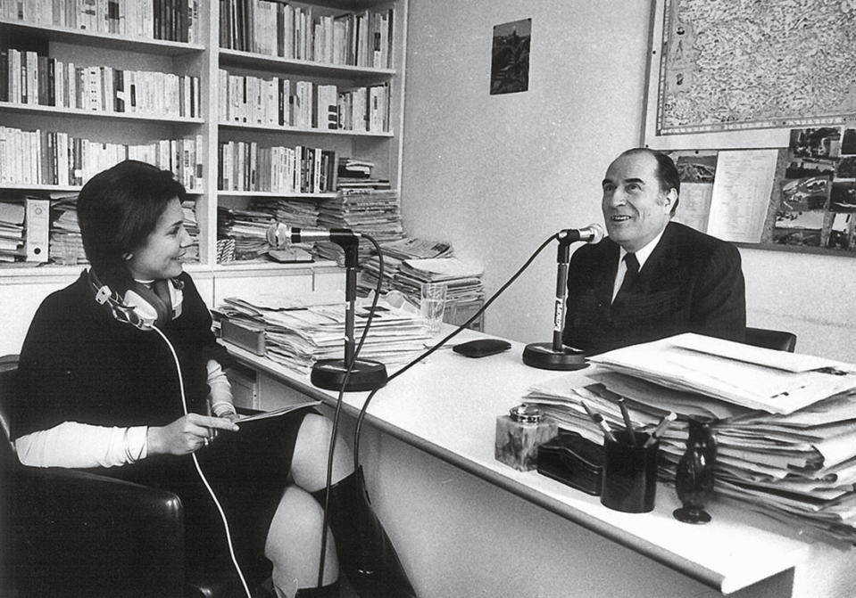 En 1977, avec François Mitterrand