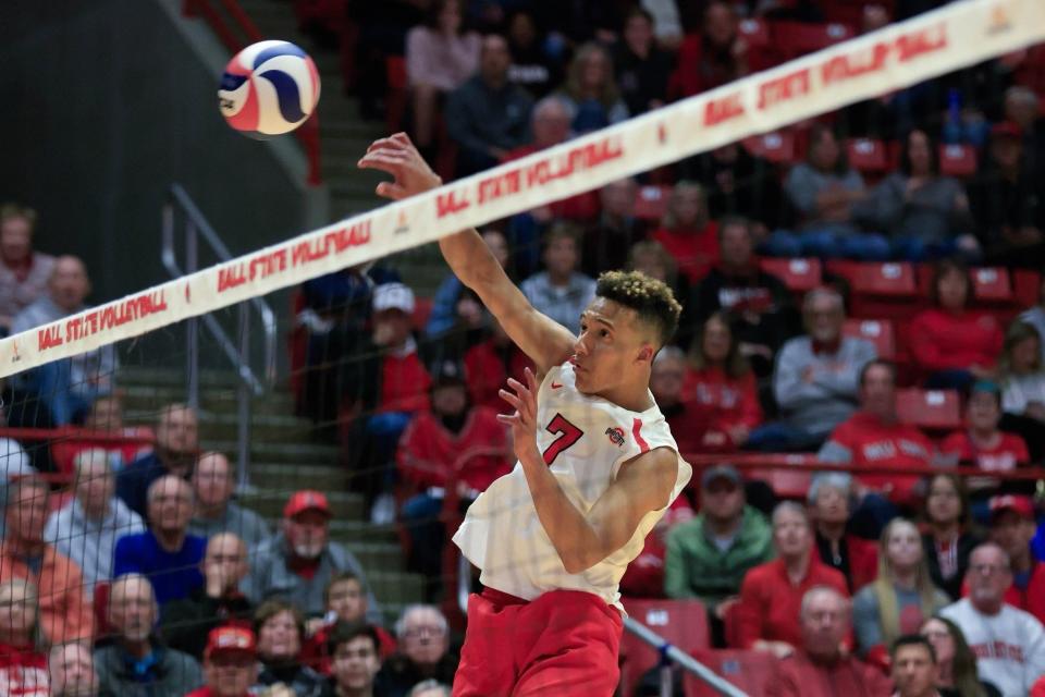 Ohio State junior outside hitter Jacob Pasteur is the 2023 MIVA men's volleyball player of the year.