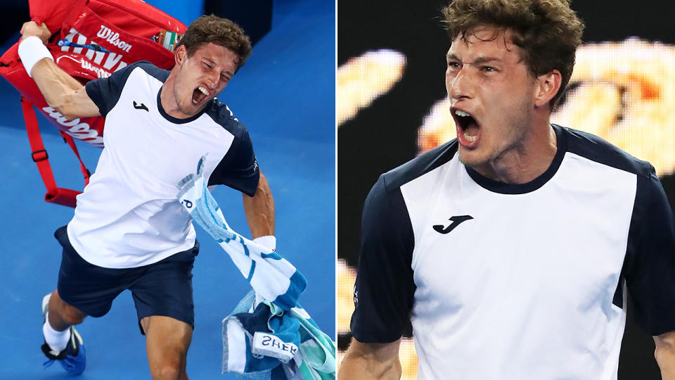 Pablo Carreno Busta absolutely snapped. Image: Getty