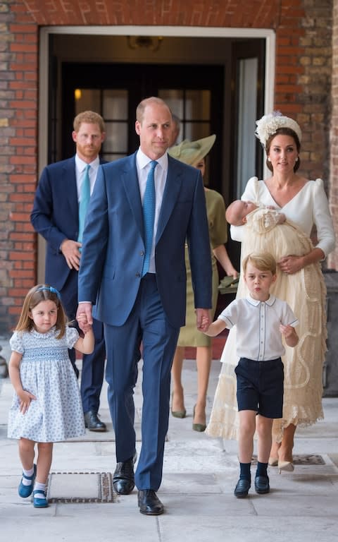 The christening at St James' Palace - Credit: PA