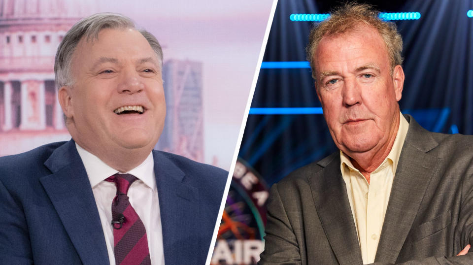 Ed Balls laid into Jeremy Clarkson over his Meghan Markle apology. (Shutterstock/ITV)