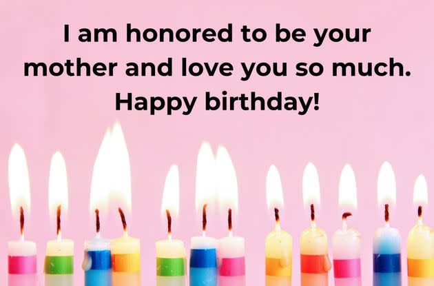 A birthday wish from a mother to a daughter.