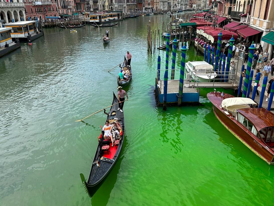 Venice green canal