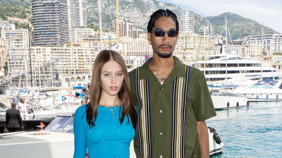 Iris Law and boyfriend Jyrrel Roberts attends the F1 Grand Prix of Monaco at Circuit de Monaco on May 23, 2021 in Monte-Carlo, Monaco