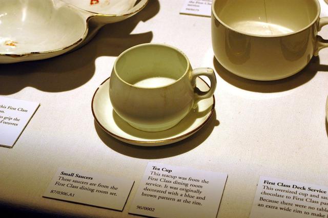 1st Class espresso Cup and Saucer- smaller size - THE TITANIC STORE