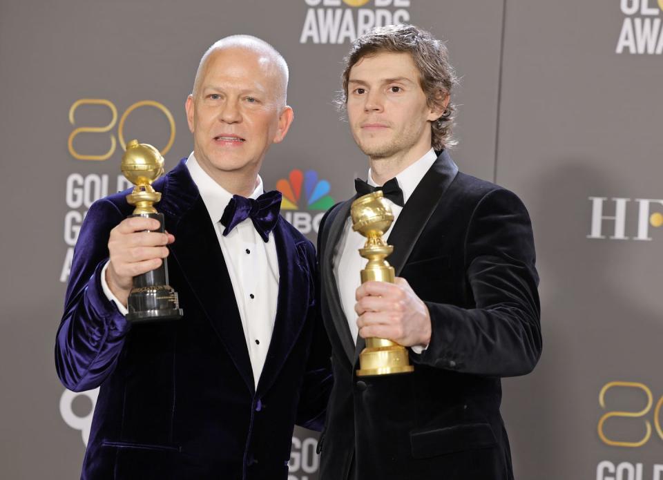 80th annual golden globe awards press room