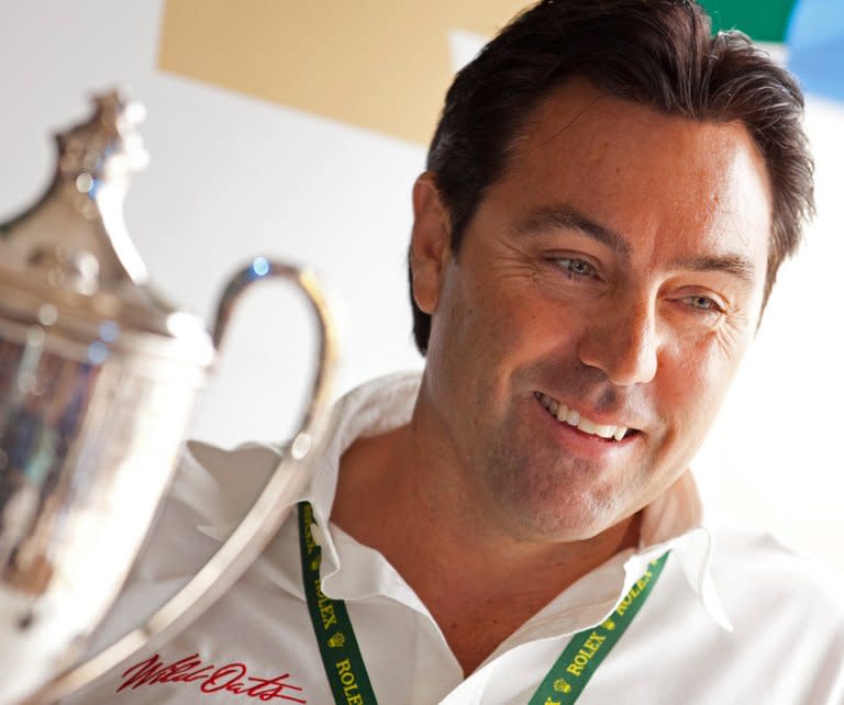 This photo, taken on December 24, 2010 and released by Rolex, shows Mark Richards, skipper of the Australian supermaxi Wild Oats XI. On Saturday, Wild Oats XI completed a historic Sydney to Hobart triple crown with organisers declaring it the overall handicap winner to go with its line honours and record time