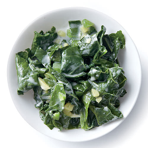 Wilted Kale with Coconut, Ginger, and Lime