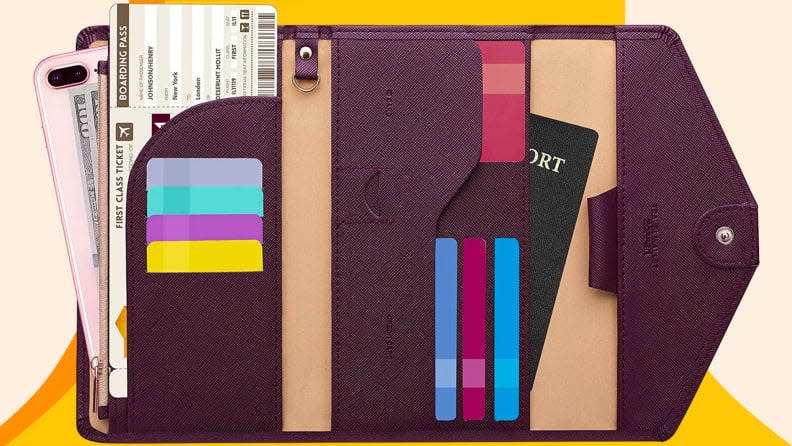 Credit:                      Zoppen                                             Keep your travel documents protected and organized in a specially designed wallet.