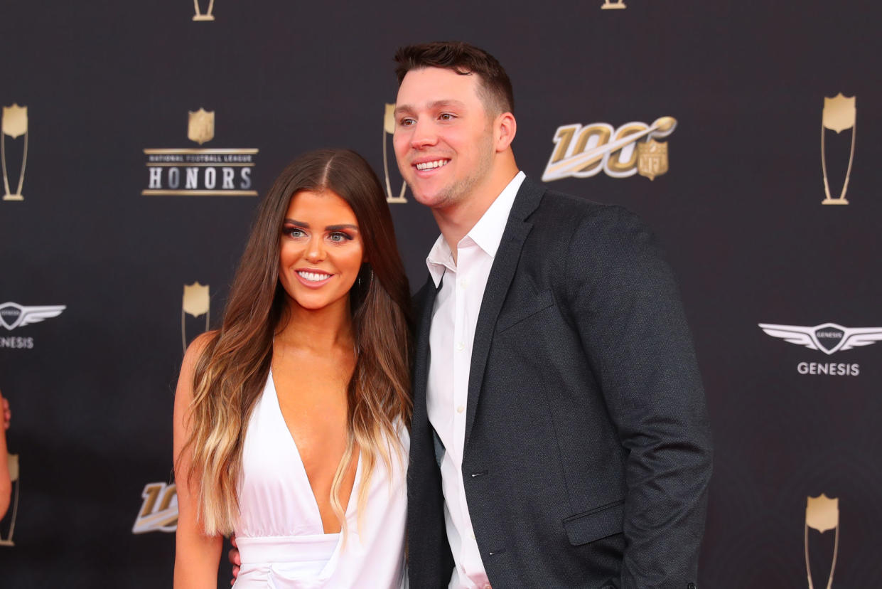 Josh Allen and girlfriend Brittany Williams.