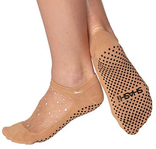 5) Glitter Non-Slip Yoga Socks