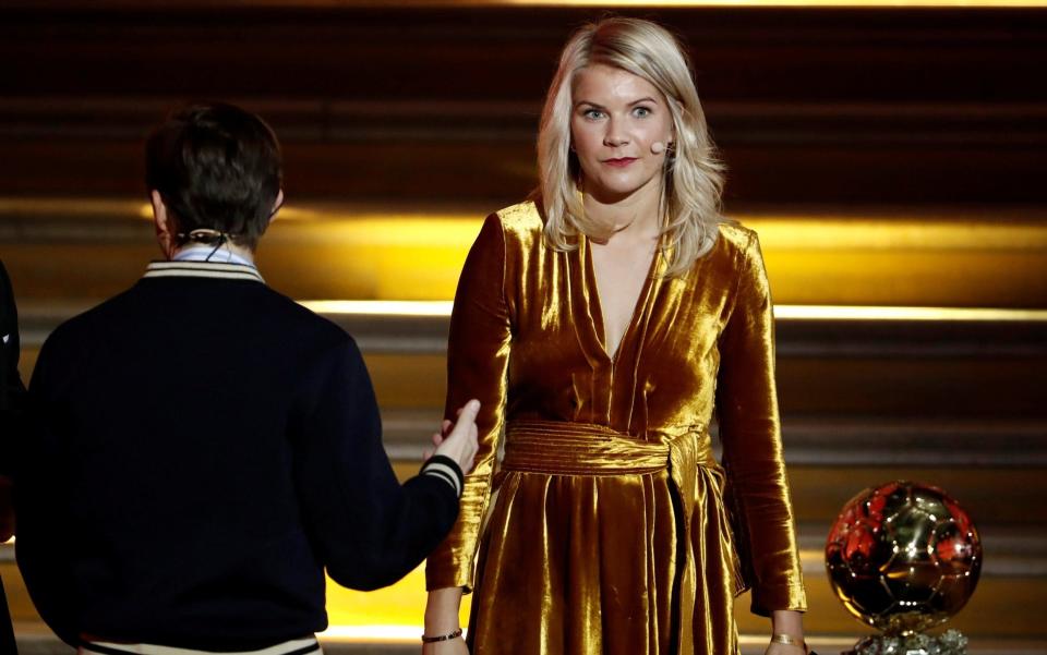 Ada Hegerberg was asked if she can twerk shortly after claiming the women's Ballon d'Or - REUTERS