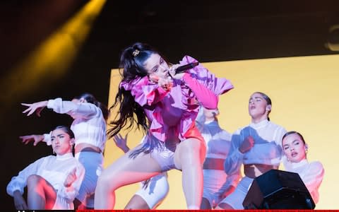 Rosalia Performs At Somerset House  - Credit: Robin Little/Getty