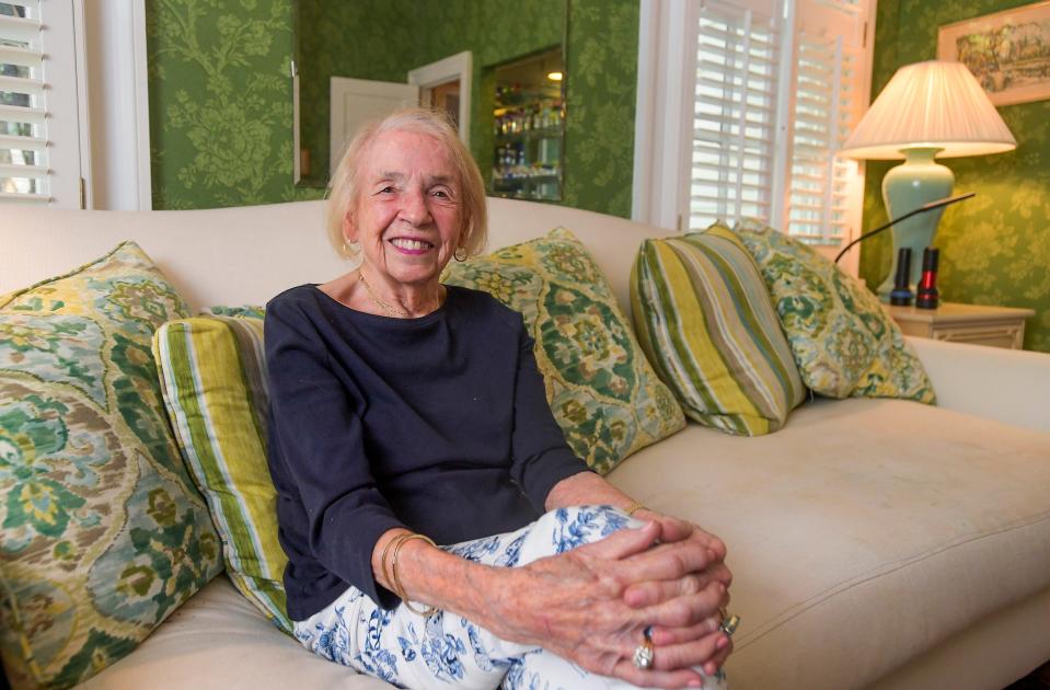 Jean Price Lewis, 105, who worked in the White House under Presidents Kennedy and Johnson, talks to the Advertiser from her family home in Montgomery in the room where two of her siblings were born.