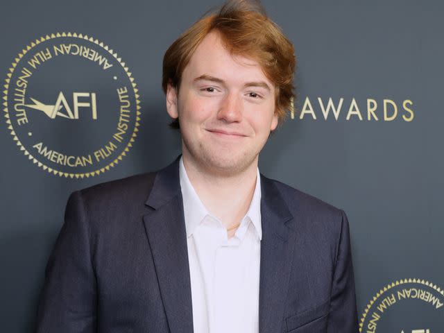 <p>Momodu Mansaray/FilmMagic </p> Philip Seymour Hoffman's son Cooper Hoffman at the AFI Awards Luncheon on March 11, 2022 in Beverly Hills, California