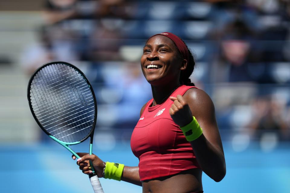 Coco Gauff plays in the US Open semifinals on Thursday.