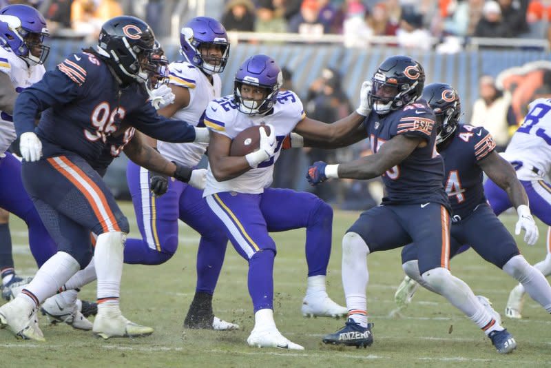 Minnesota Vikings running back Ty Chandler (C) could provide fantasy football RB2 value going forward. File Photo by Mark Black/UPI