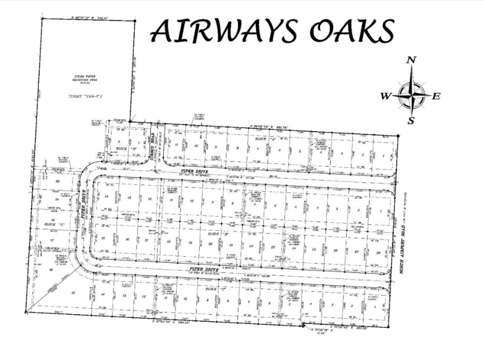 Airway Oaks is a 22.7-acre, 61-lot subdivision located in District 2.