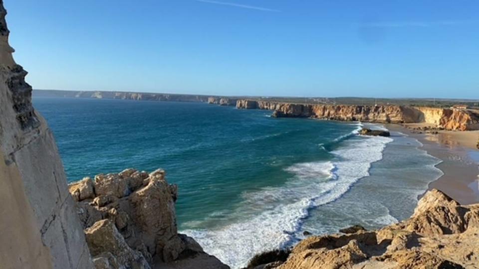 Rocas y playas de Sagres, sudoeste de Portugal.