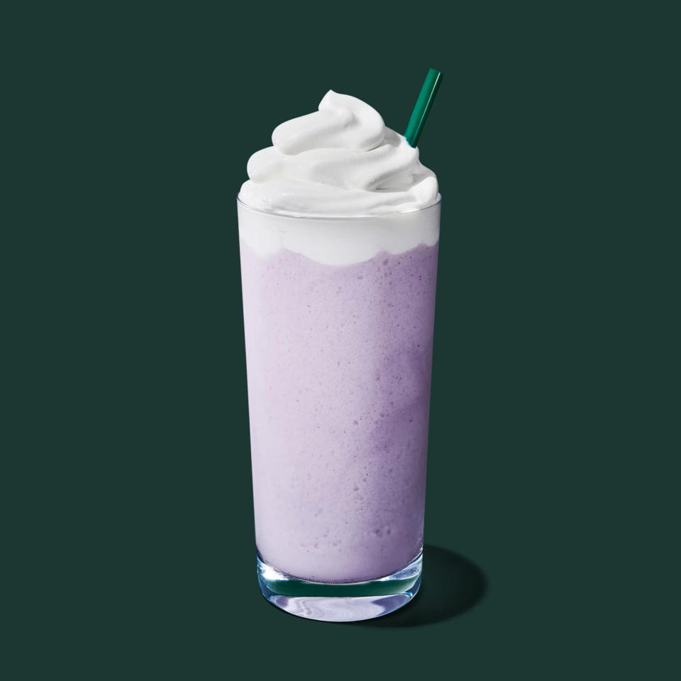 Starbucks’ Lavender Creme Frappuccino. (Starbucks)