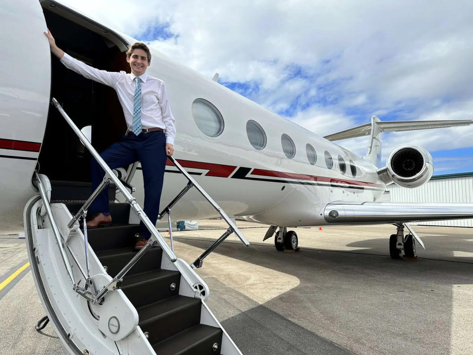 Der Student Jack Sweeney sagt, er werde weiterhin den Aufenthaltsort von Elon Musks Jet posten. Hier aufgenommen auf einer Konferenz in Orlando, im US-Bundesstaat Florida, Anfang des Jahres.  - Copyright: Jack Sweeney