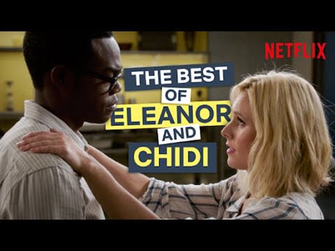 Eleanor Shellstrop and Chidi Anagonye from <i>The Good Place</i>